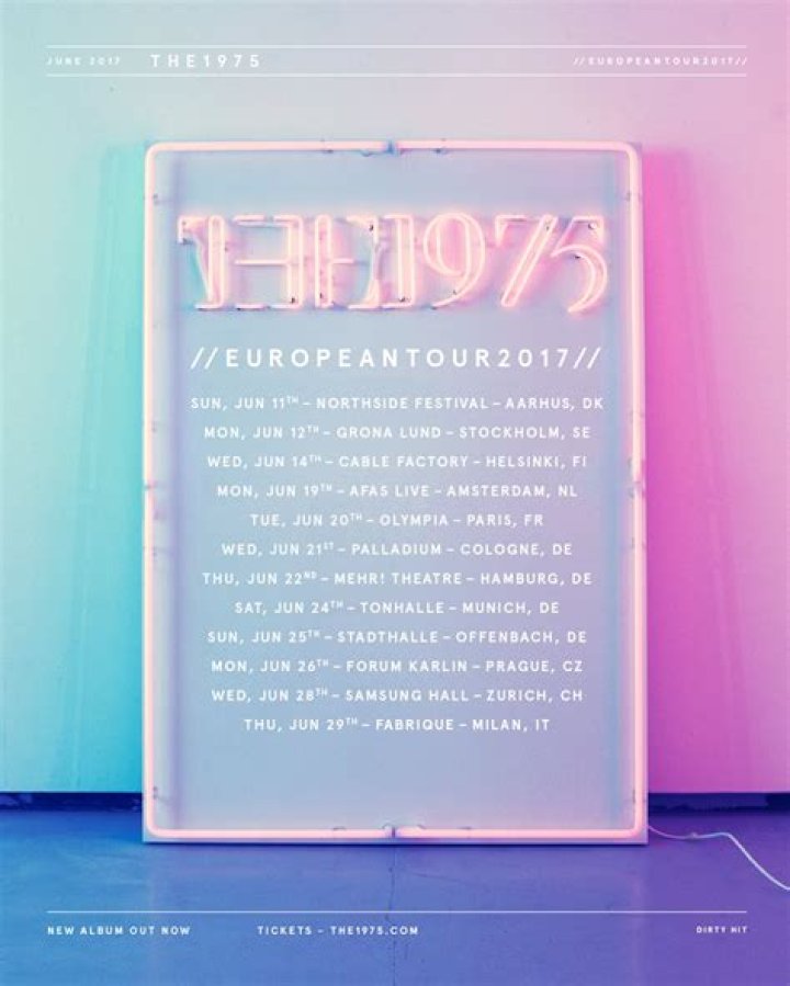 The 1975 announce rescheduled Europe tour dates