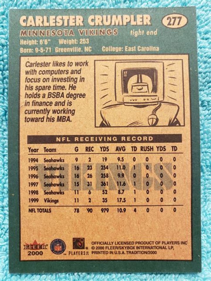 Carlester Crumpler - Net Worth, Age, Height, Birthday, Bio, Wiki!