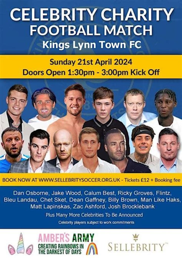 Celebrity Charity Football Match - CelebMix