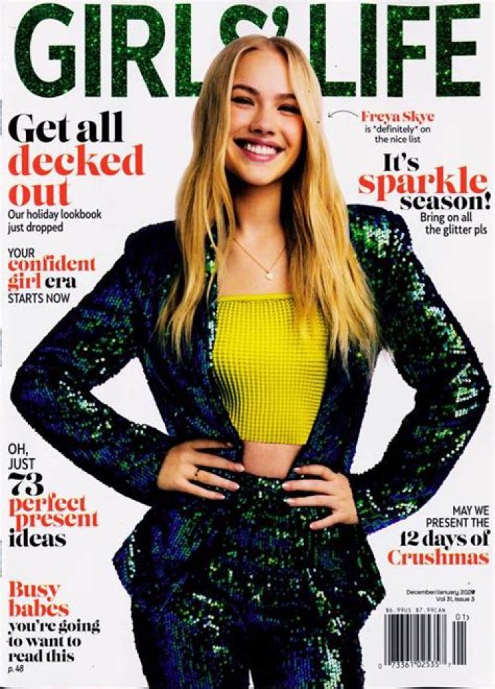 Check out the new issue of Girls' Life starring Malia Baker!