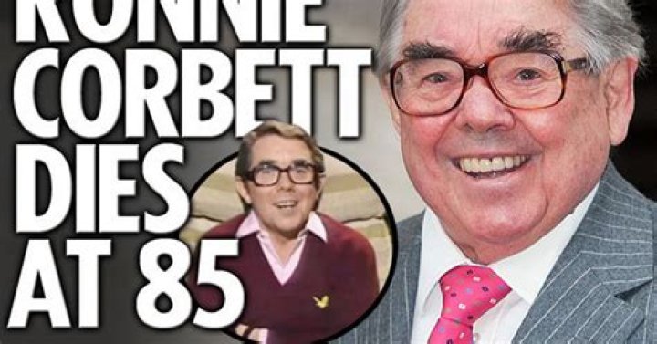 Comedy legend, Ronnie Corbett, dies aged 85