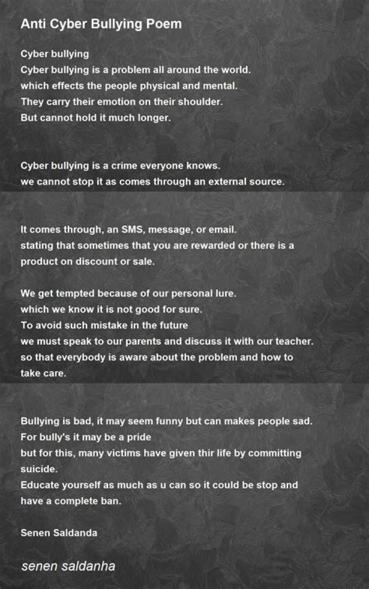 This poem describes bullying *perfectly*