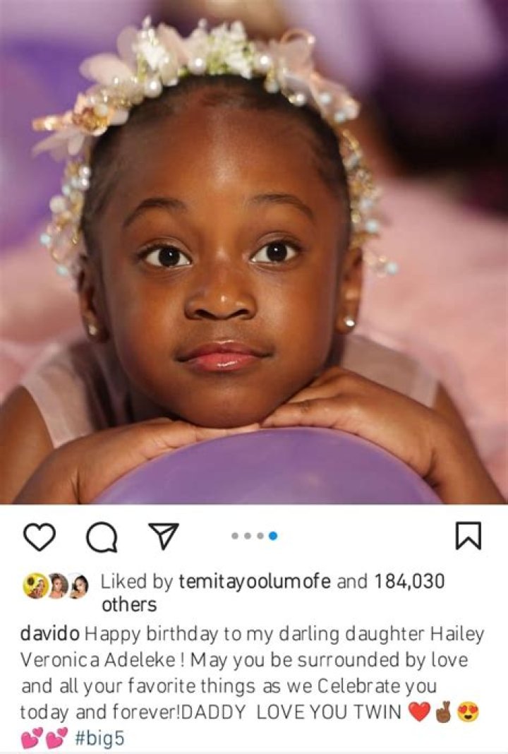 Davido Cuddles Newborn Daughter, Hailey Veronica Adeleke