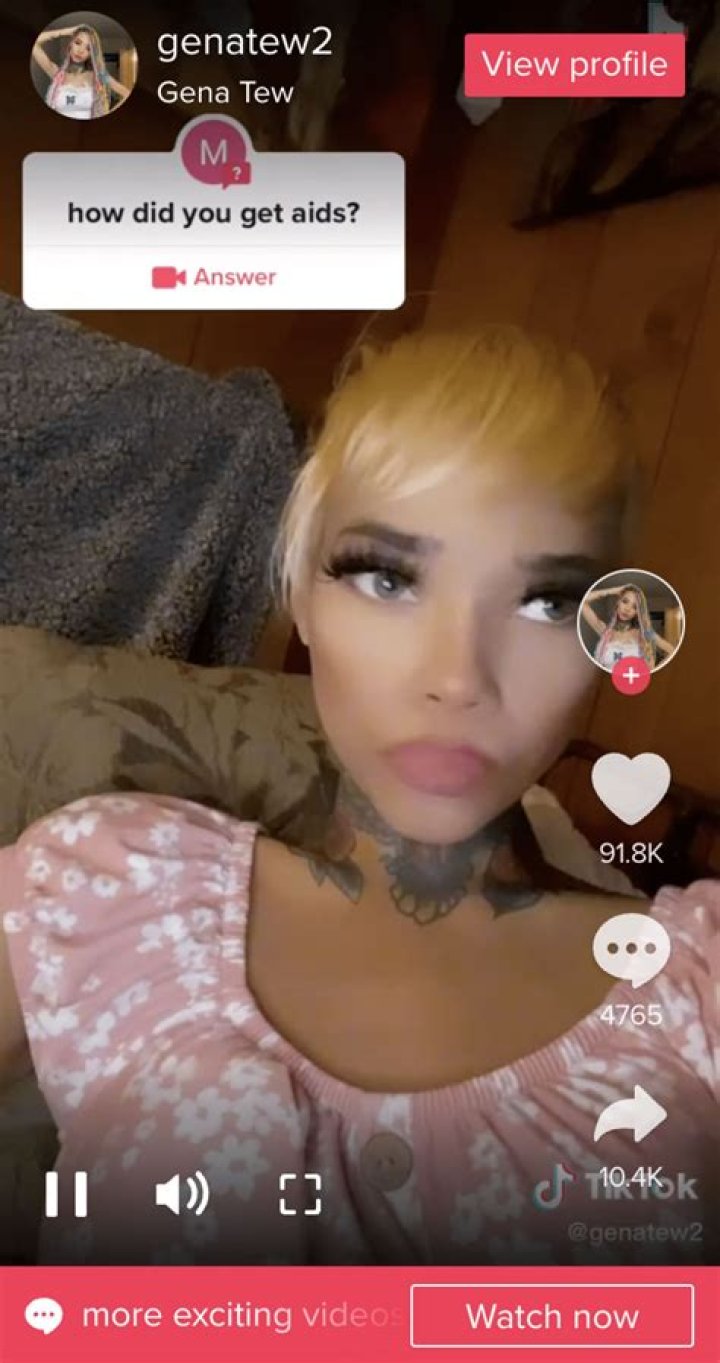 Gena Tew Announced That She Is Diagnosed With AIDS