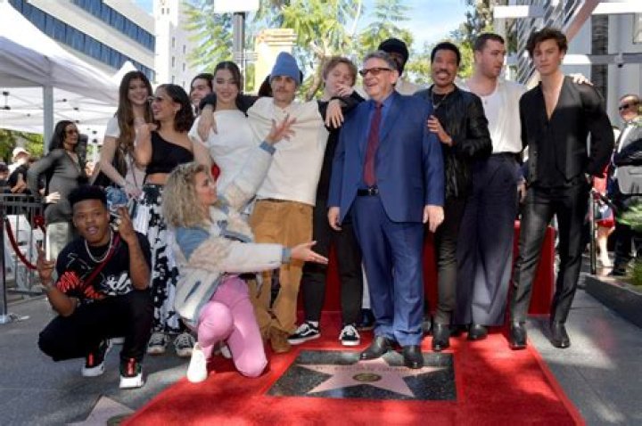 Justin Bieber and Shawn Mendes honour Sir Lucian Grainge at Hollywood Star at Walk of Fame ceremony