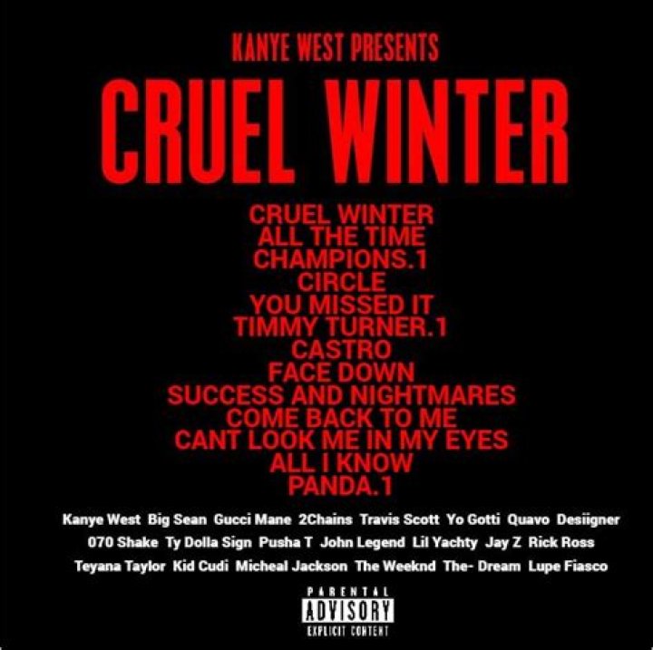 Kanye West drops untitled track from new album 'Cruel Winter'