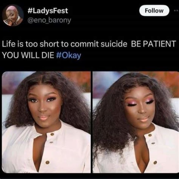Life Is Too Short To Commit Suicide, Be Patient You Will Die – Eno Barony Says