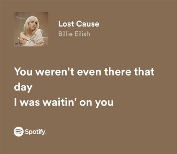 LYRICS: Billie Eilish – Lost Cause