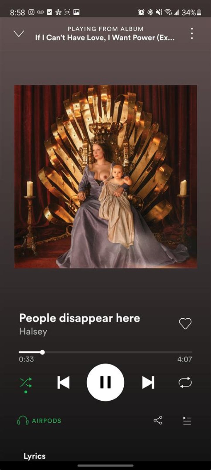 LYRICS: Halsey – People Disappear Here