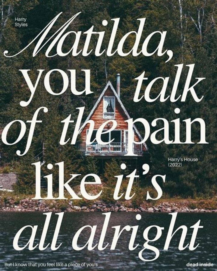 LYRICS: Harry Styles – Matilda