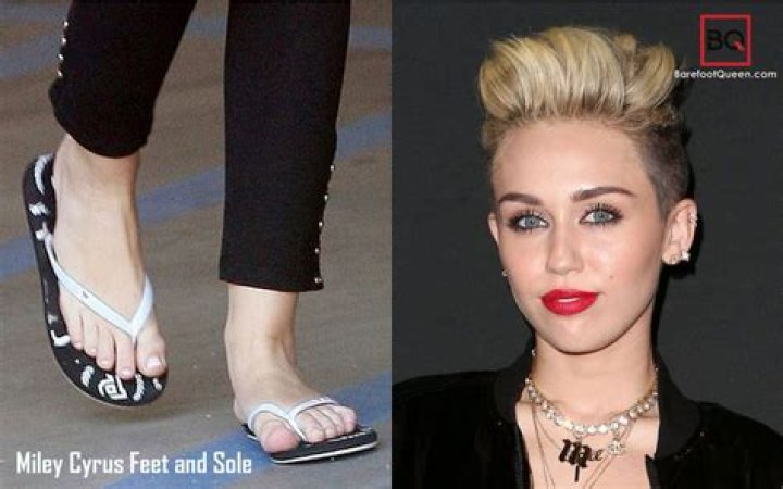 Miley Cyrus Feet, Shoe Size and Shoe Collection