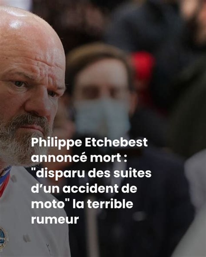 Philippe Etchebest Accident Mort