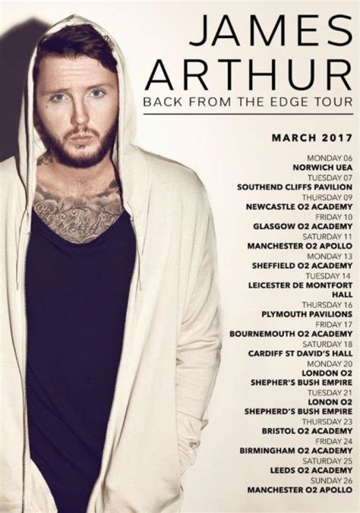 Review: James Arthur 'Back From The Edge Tour' - Belfast