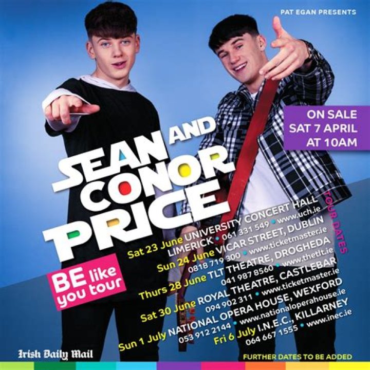 Sean and Conor Price Announce Debut Headline Tour