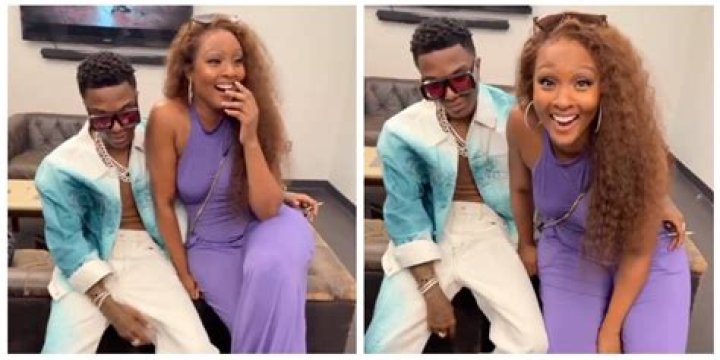 “This One Shock Me oh” – Nigerians React After Wizkid Was Caught Flirting With BBNaija Star, Kim Oprah