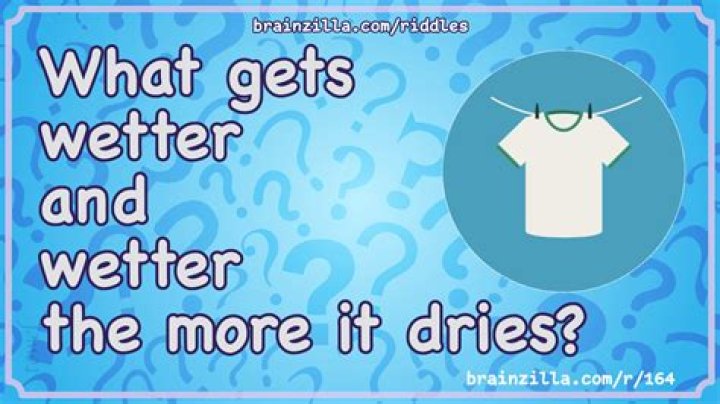 RIDDLE RIDDLE!! What Gets Wetter The More It Dries