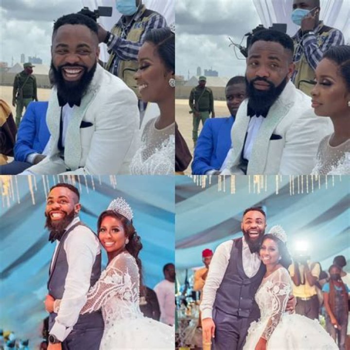 White Wedding Of Comedian Woli Arole And His Wife (PHOTOS)