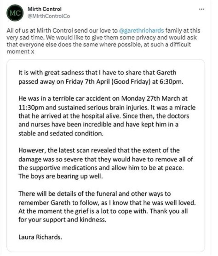 Who Is Gareth Richards Wife: Meet Laura