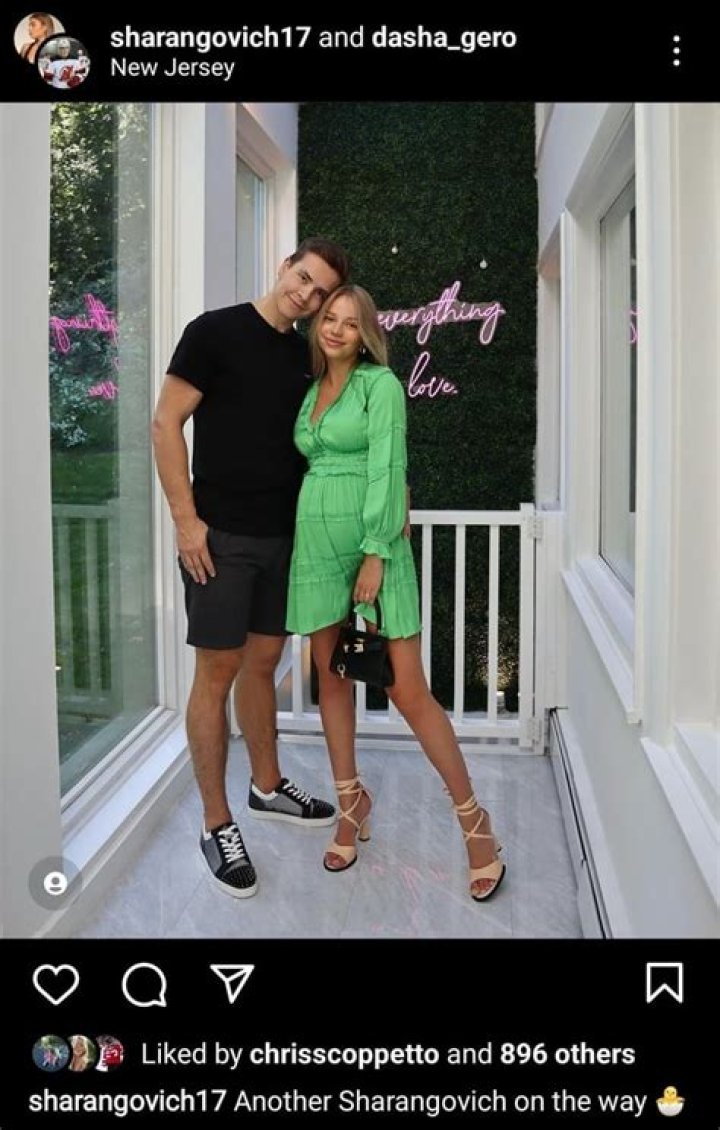 Who is Yegor Sharangovich's Wife?